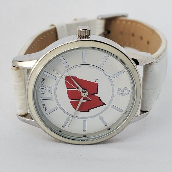 University of Wisconsin Badgers Women's Watch 34MM White Dial Bands New Battery - Picture 2 of 13